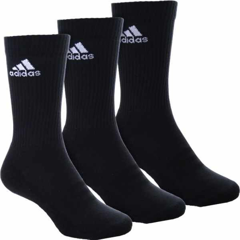 Meia Adidas Crew Cushion Preta 35 38 Planeta Tenis