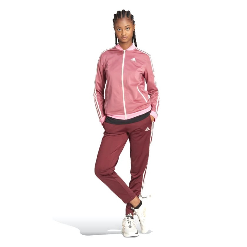 Agasalho adidas feminino outlet cinza e rosa