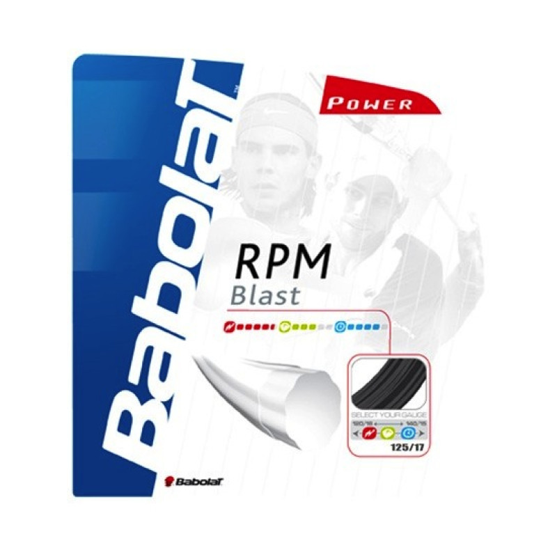 Corda tennis RPM BLAST 1,25 BABOLAT - CORDE TENNIS Sport ...
