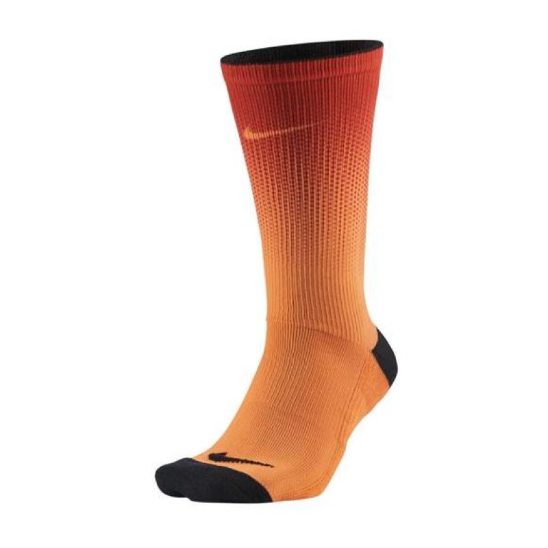 Meia Nike Print Crew Laranja Planeta Tenis