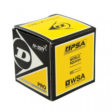 Bola Dunlop Squash Pro - 2 Pontos Amarelos