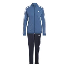Agasalho Adidas Essencias 3 Listras Feminino - Azul
