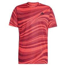 Camiseta Adidas Club Climacool Estampada - Verm
