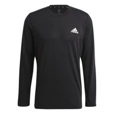 Camiseta Adidas ML Esportiva Aeroready - Preta