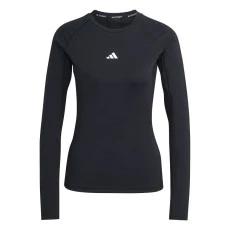 Camiseta Adidas Techfit ML Fem - Preta