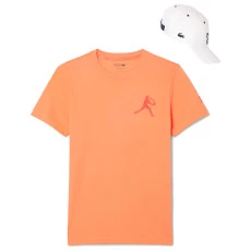 Kit Camiseta e Bone Lacoste Novak Djokovic - Lar/Bco