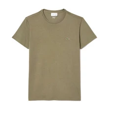 Camiseta Lacoste Masc Algodão Pima - Verde Militar