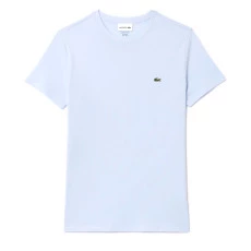 Camiseta Lacoste Masc Algodão Pima - Azul Claro