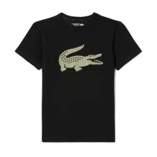 Camiseta Lacoste Esportiva Ultra Dry Infantil - Preto