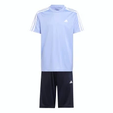 Conjunto Adidas Juvenil ESS Aeroready 3-S - Azul