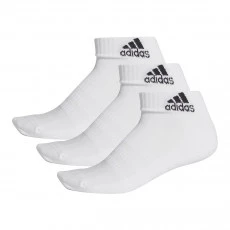 Meia Adidas Ankle Cano Baixo c/ 3 Pares - Unissex