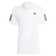 Polo Adidas Club 3 Stripes Tennis - Branca