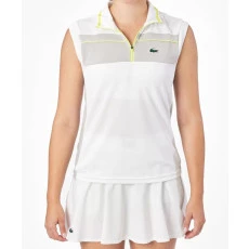 Polo Lacoste Player 1/4 Fem - Bca/Cza
