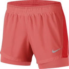 Short Nike Feminino 2 em 1 - Laranja