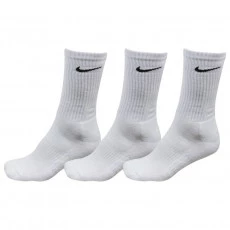 Meia Nike Cano Alto 3 Pares - Tam 34-38