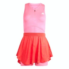 Conjunto Adidas Macacao e Saia Melbourne - Rosa/verm
