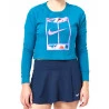 Camiseta Nike Slam Cropped ML Fem