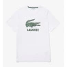 Camiseta Lacoste Masc Logo Craquelado