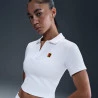 Polo Nike Court Heritage Cropped Fem