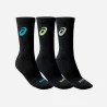 Meia Asics Contend Crew Preta